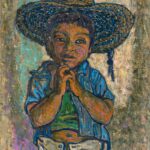 HANNA KALI-WEYNEROWSKA, Meksykański chłopiec, bez daty, olej na płótnie. Kolekcja Muzeum Polskiego w Rapperswilu