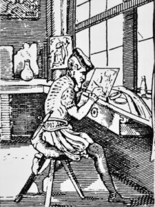 XVI-wieczny miniaturzysta w pracowni